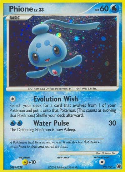 Phione (12) Majestic Dawn Pokemon card