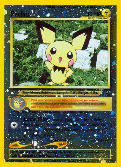 Pichu WoTC Promo Pokemon card