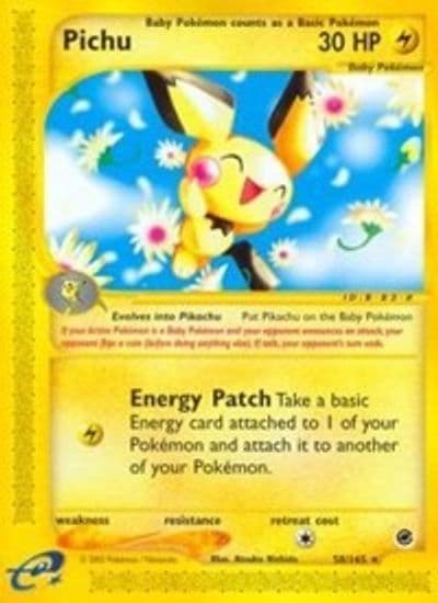 Pichu (58) Expedition Pokemon card