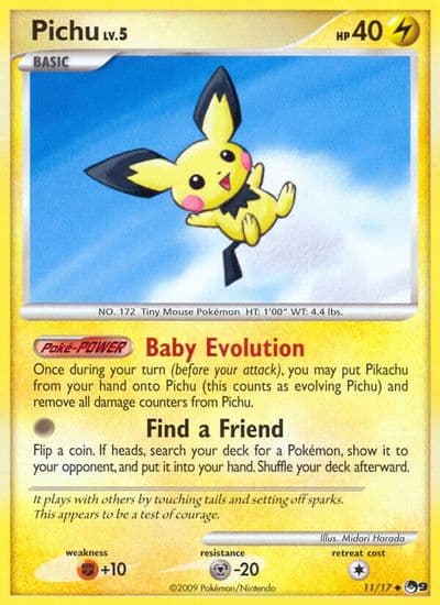 Pichu POP Series 9 Pokemon card