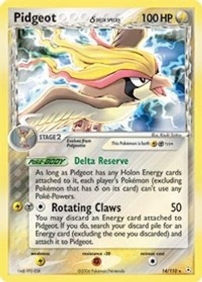 Pidgeot (Delta Species) Holon Phantoms Pokemon card