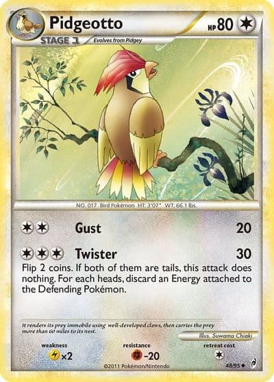Pidgeotto Call of Legends Pokemon card
