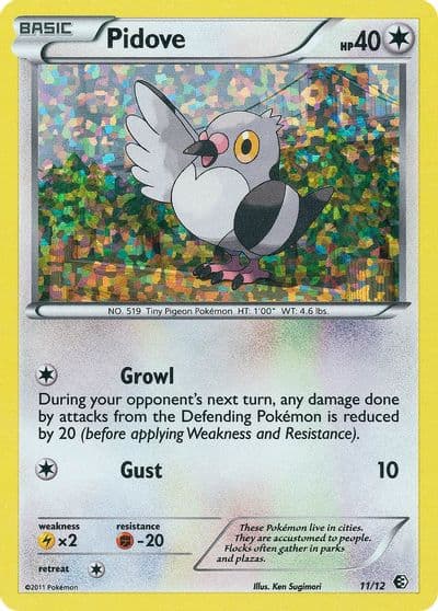 Pidove McDonald's Promos 2011 Pokemon card