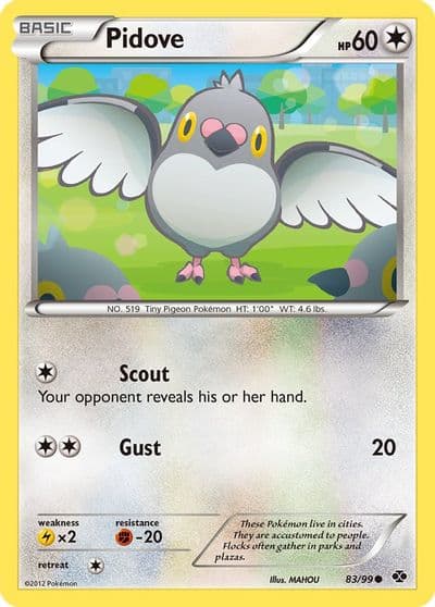 Pidove Next Destinies Pokemon card