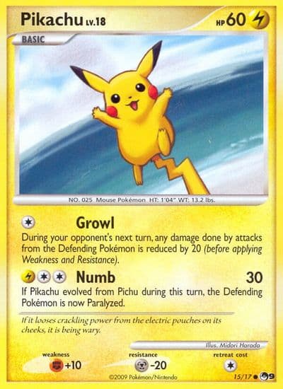 Pikachu POP Series 9 Pokemon card