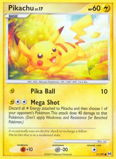 Pikachu Arceus Pokemon card