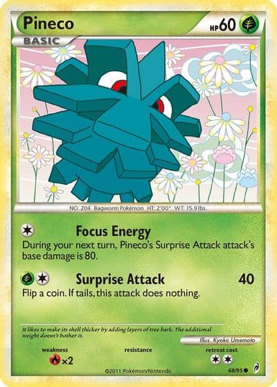 Pineco Call of Legends Pokemon card