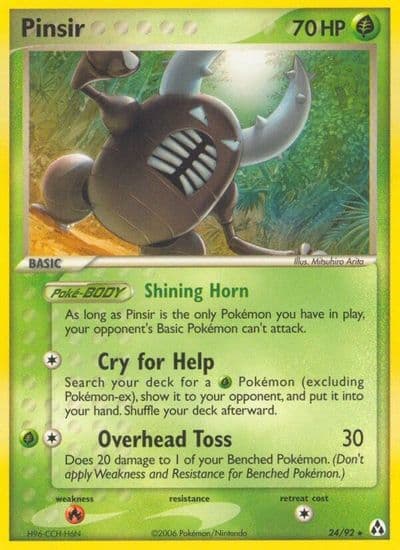 Pinsir Legend Maker Pokemon card