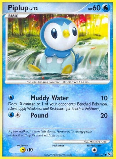 Piplup Platinum Pokemon card