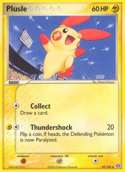 Plusle Emerald Pokemon card
