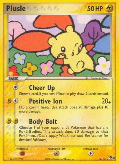 Plusle POP Series 3 Pokemon card
