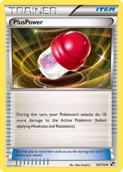 PlusPower Black and White Pokemon card