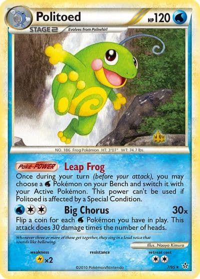 Politoed Unleashed Pokemon card