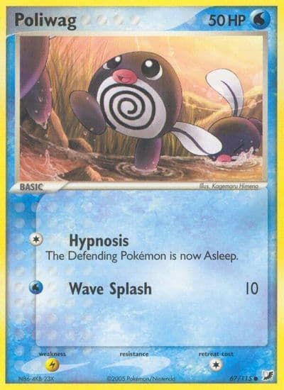 Poliwag Unseen Forces Pokemon card