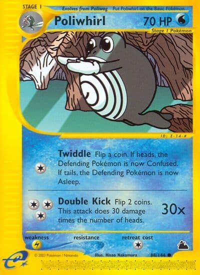 Poliwhirl Skyridge Pokemon card