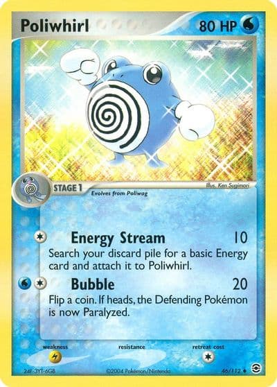 Poliwhirl FireRed & LeafGreen Pokemon card