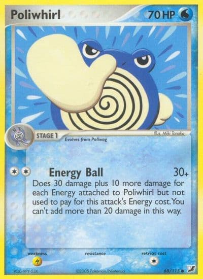 Poliwhirl Unseen Forces Pokemon card