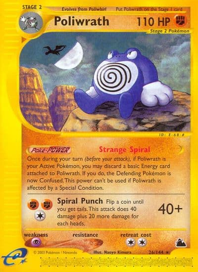Poliwrath (26) Skyridge Pokemon card