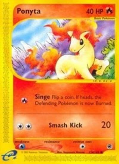 Ponyta Expedition Pokemon card