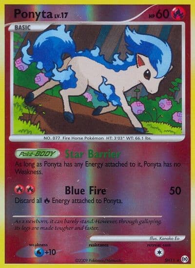 Ponyta (Shiny) Arceus Pokemon card