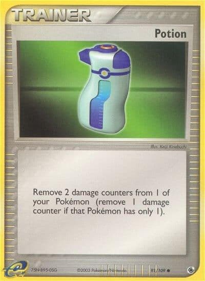 Potion Ruby and Sapphire Pokemon card