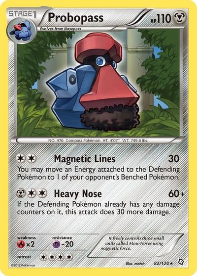 Probopass Dragons Exalted Pokemon card