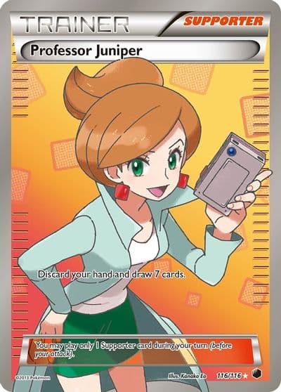 Professor Juniper (116 Full Art) Plasma Freeze Pokemon card