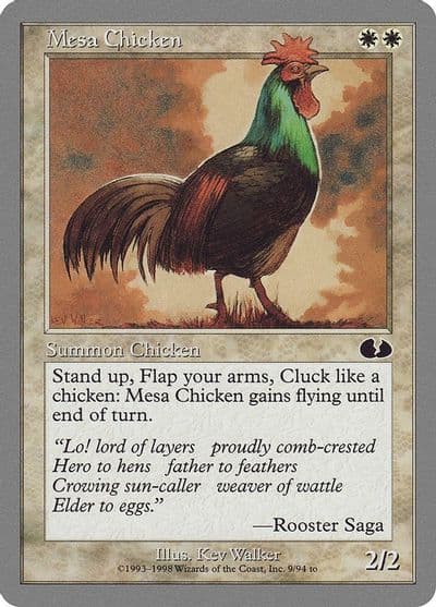 Mesa Chicken Unglued Magic card