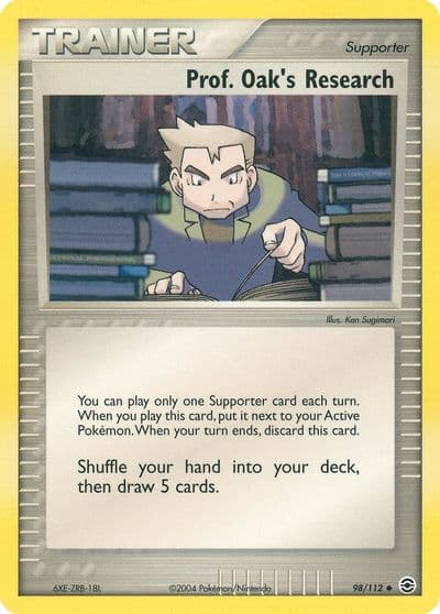 Prof. Oak's Research FireRed & LeafGreen Pokemon card