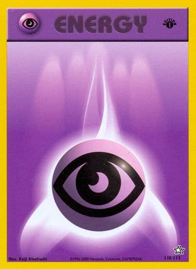 Psychic Energy Neo Genesis Pokemon card