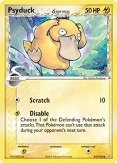 Psyduck (Delta Species) Holon Phantoms Pokemon card