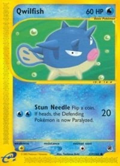 Qwilfish Expedition Pokemon card