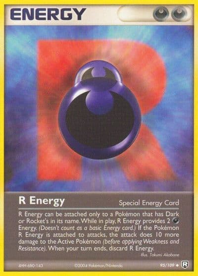 R Energy Team Rocket Returns Pokemon card
