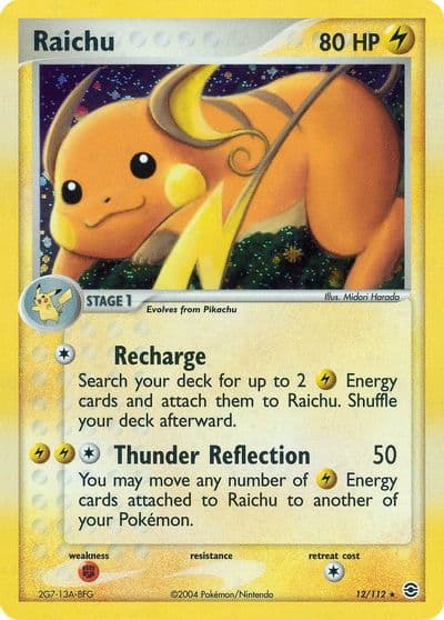 Raichu FireRed & LeafGreen Pokemon card