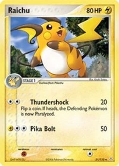 Raichu Holon Phantoms Pokemon card