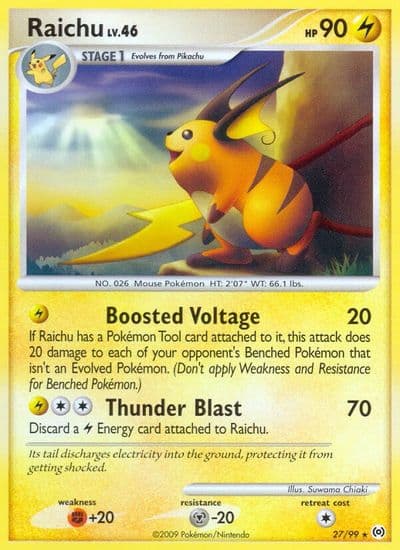 Raichu Arceus Pokemon card