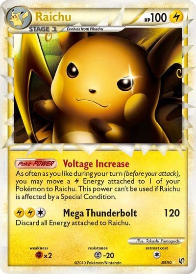 Raichu (Prime) Undaunted Pokemon card