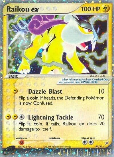 Raikou ex Team Magma vs Team Aqua Pokemon card