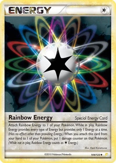 Rainbow Energy HeartGold SoulSilver Pokemon card