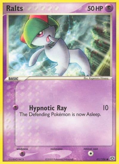 Ralts Emerald Pokemon card