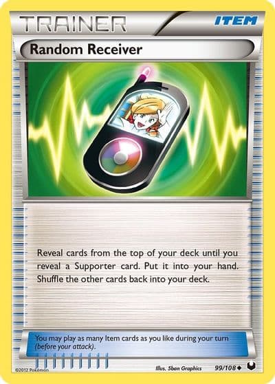 Random Receiver Dark Explorers Pokemon card