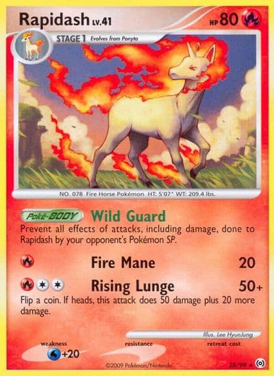 Rapidash (28) Arceus Pokemon card