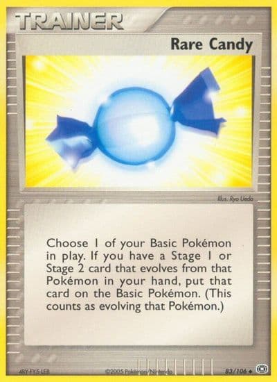 Rare Candy Emerald Pokemon card