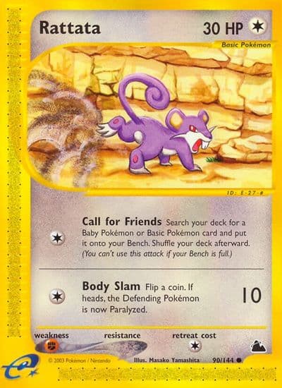 Rattata Skyridge Pokemon card