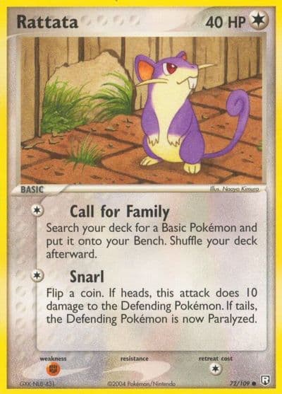 Rattata Team Rocket Returns Pokemon card