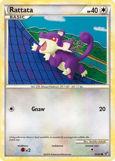 Rattata Undaunted Pokemon card