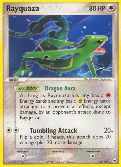 Rayquaza Deoxys Pokemon card