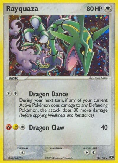Rayquaza Emerald Pokemon card