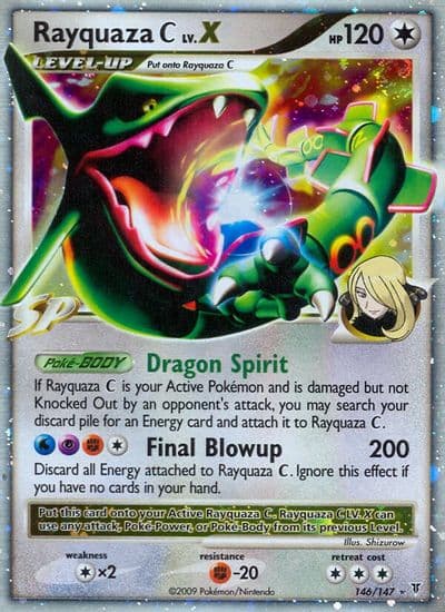 Rayquaza C Lv.X Supreme Victors Pokemon card