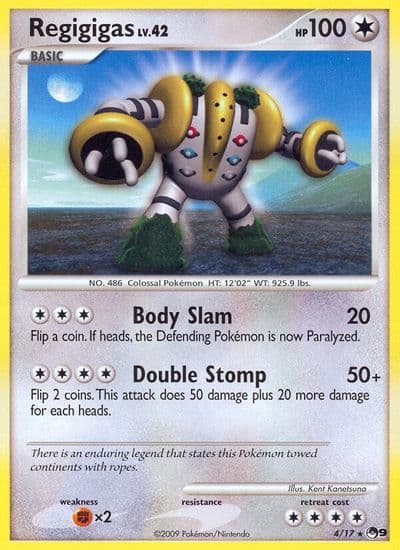 Regigigas POP Series 9 Pokemon card